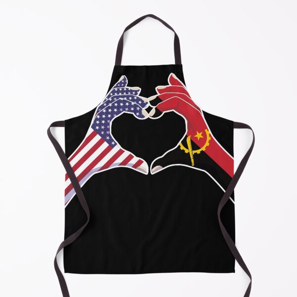 Item preview, Angola Angolan USA United States American America Love Heart Peace designed and sold by FlagX.