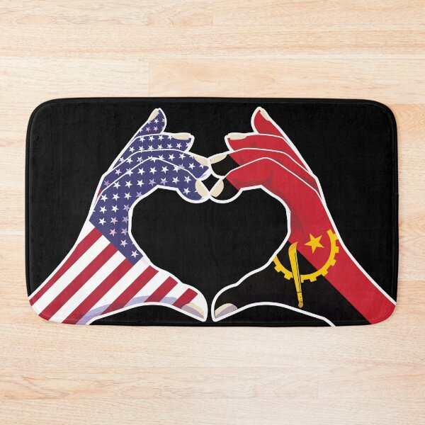 Item preview, Angola Angolan USA United States American America Love Heart Peace designed and sold by FlagX.