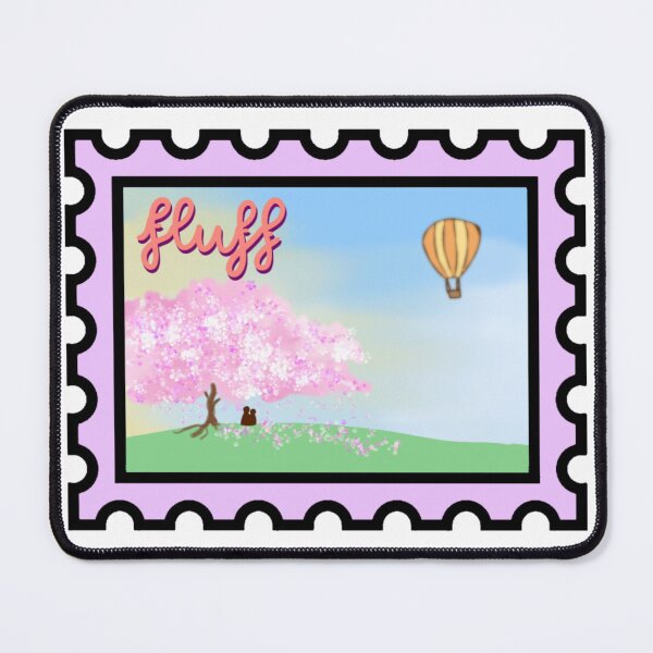 Item preview, Fluff Postage Stamp designed and sold by TheHermitCrab.