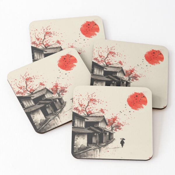 Item preview, Traditional Japanese wall art - Spring designed and sold by INK Chic Designs.