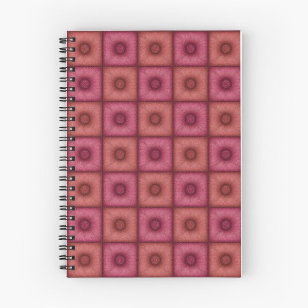 Item preview, Chess pattern from "Pouf" tiles the color of burnt umber color and burgundy designed and sold by Cherevan.