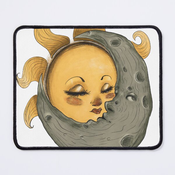 Item preview, whimsical sun and moon   designed and sold by ArtSaysItAll.