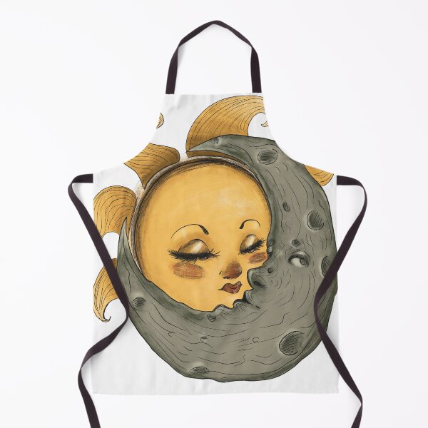 Item preview, whimsical sun and moon designed and sold by ArtSaysItAll.