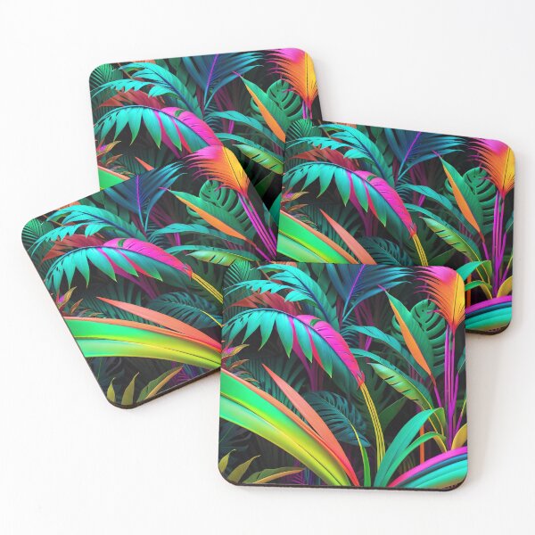 Item preview, Cool Neon Jungle Pattern designed and sold by TheArtOfPat.