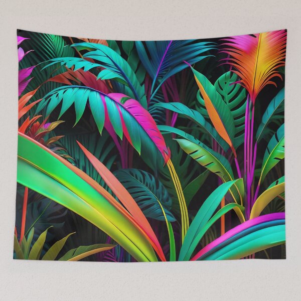 Item preview, Cool Neon Jungle Pattern designed and sold by TheArtOfPat.