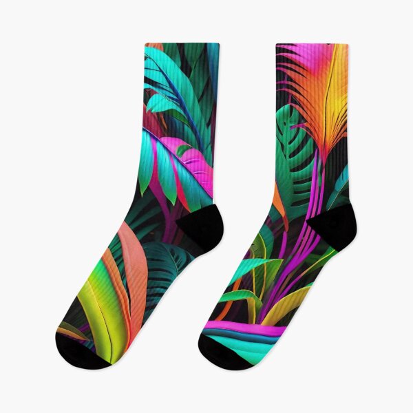 Item preview, Cool Neon Jungle Pattern designed and sold by TheArtOfPat.