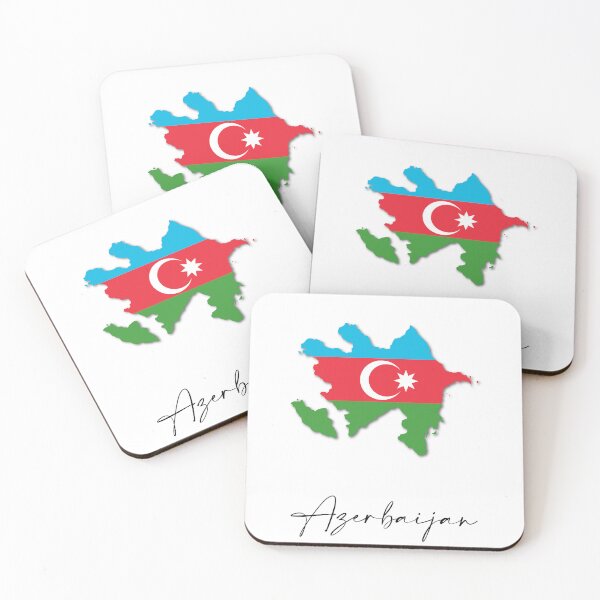 Item preview, Azerbaijan Country Map and Flag Baku Asia designed and sold by dk-design85.
