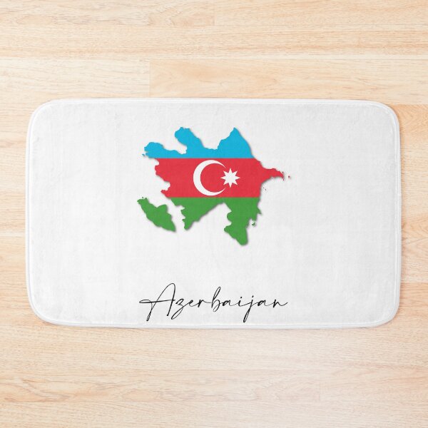 Item preview, Azerbaijan Country Map and Flag Baku Asia designed and sold by dk-design85.