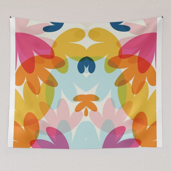 Item preview, Colorful flowers with transparency designed and sold by ninabynina.