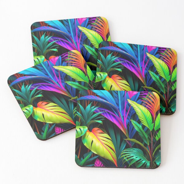 Item preview, Cool Neon Jungle Pattern designed and sold by TheArtOfPat.