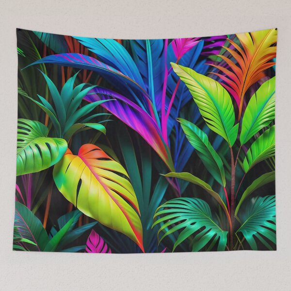 Item preview, Cool Neon Jungle Pattern designed and sold by TheArtOfPat.
