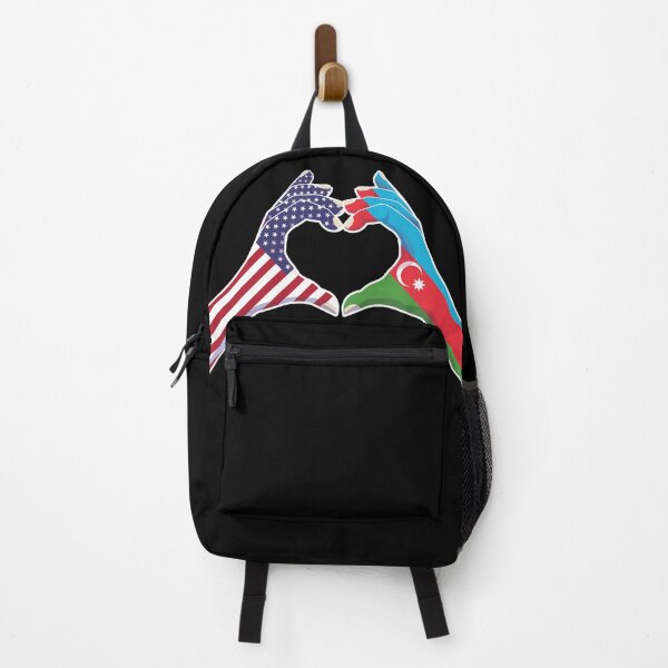 Item preview, Azerbaijan Azerbaijani USA United States American America Love Heart Peace designed and sold by FlagX.