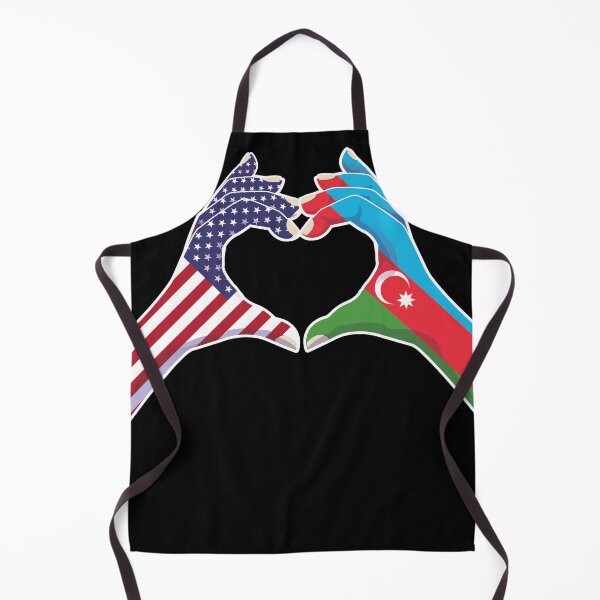 Item preview, Azerbaijan Azerbaijani USA United States American America Love Heart Peace designed and sold by FlagX.