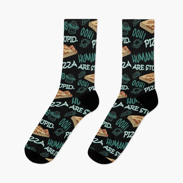 Item preview, FUNNY RESIDENT ALIEN HUMANS ARE STUPID. OOH! PIZZA  designed and sold by FlutteringWings.