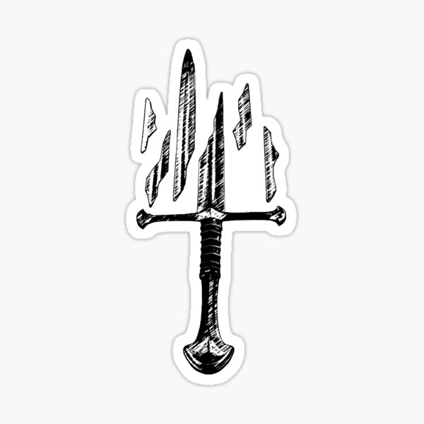 Item preview, Narsil Anduril sketch designed and sold by Szkicerka.