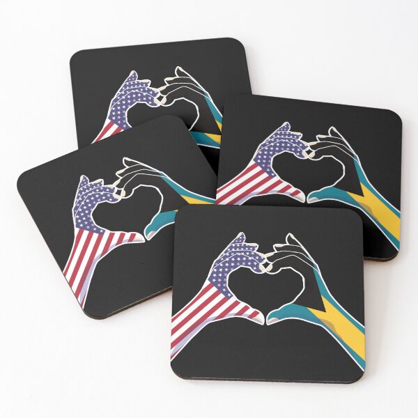 Item preview, Bahamas Bahamian USA United States American America Love Heart Peace designed and sold by FlagX.