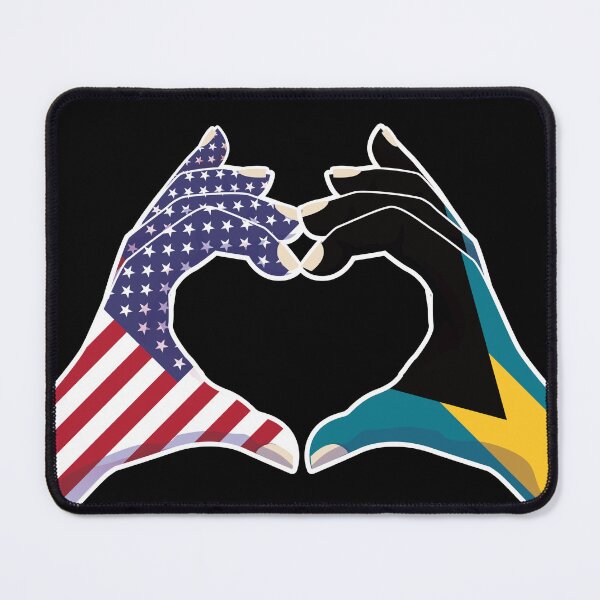Item preview, Bahamas Bahamian USA United States American America Love Heart Peace designed and sold by FlagX.