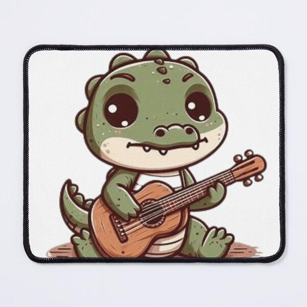 Item preview, Cute crocodile playing guitar designed and sold by Culmika.