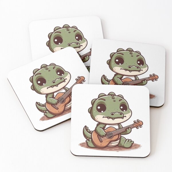 Item preview, Cute crocodile playing guitar  designed and sold by Culmika.