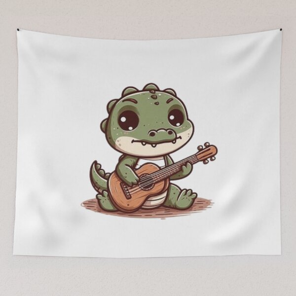 Item preview, Cute crocodile playing guitar  designed and sold by Culmika.