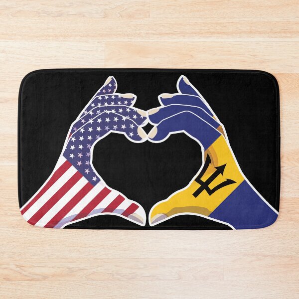 Item preview, Barbados Barbadian USA United States American America Love Heart Peace designed and sold by FlagX.