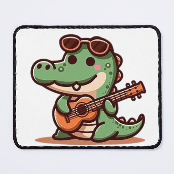 Item preview, Cute crocodile playing guitar  designed and sold by Culmika.