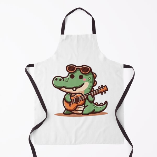 Item preview, Cute crocodile playing guitar designed and sold by Culmika.