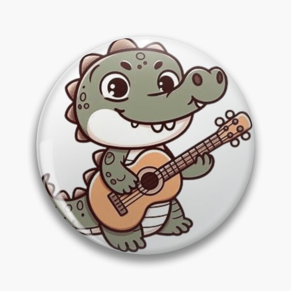 Artikelvorschau, Niedliches Krokodil, das Gitarre spielt entworfen und verkauft von Culmika.