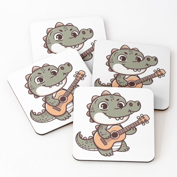 Item preview, Cute crocodile playing guitar  designed and sold by Culmika.