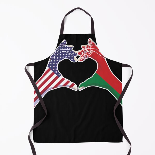 Item preview, Belarus Belarusian Belarussian USA United States American America Love Heart Peace designed and sold by FlagX.