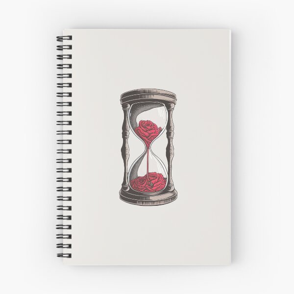 Item preview, "Our Love Is Running Out," roses and hourglass, dark aesthetics designed and sold by Lemon-y-Shark.