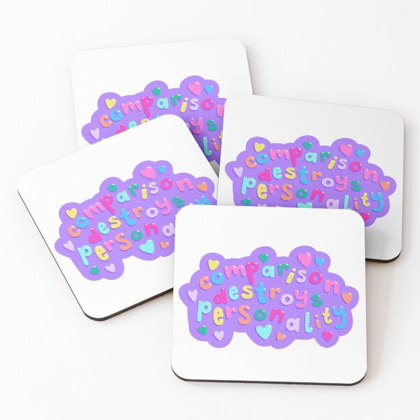 Item preview, Comparison destroys personality colorful quote / designed and sold by jamieroseart.