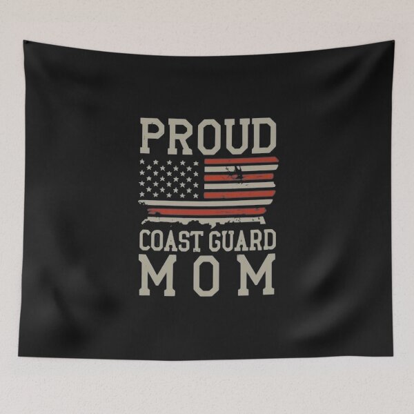 Item preview, Proud Coast Guard Mom in style bold, military-inspired font designed and sold by Pawel Oska.