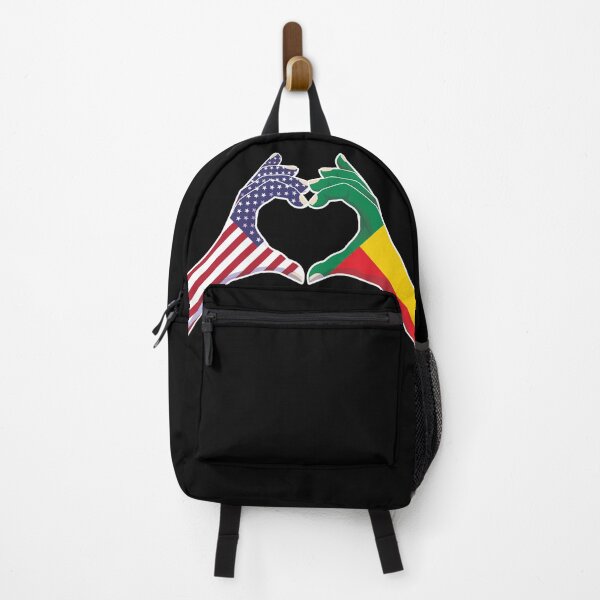 Item preview, Benin Beninese USA United States American America Love Heart Peace designed and sold by FlagX.