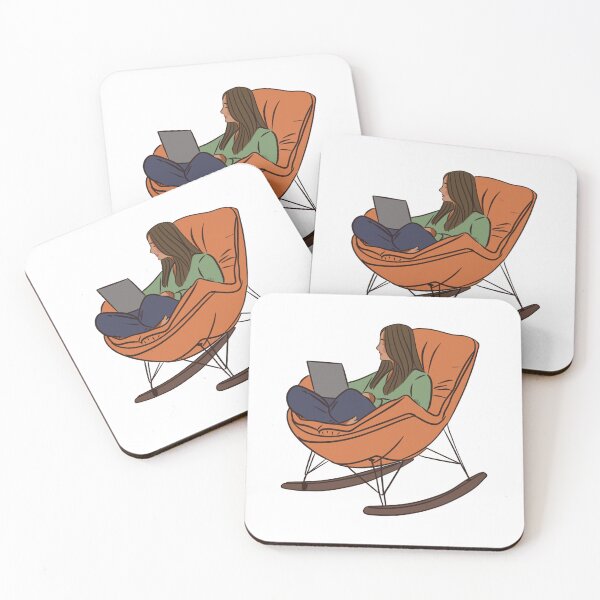 Item preview, Illustration of a girl happy sitting  designed and sold by Hessah-HA.