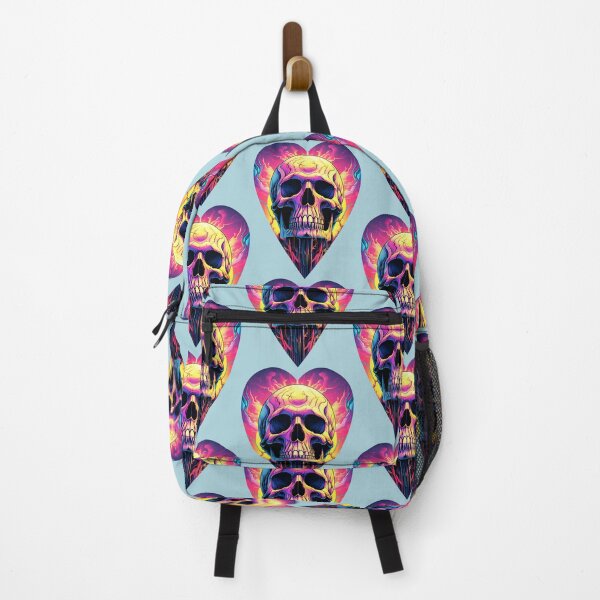 Item preview, Vibrant Drip Skull in Heart Frame designed and sold by Rogue Wizard.