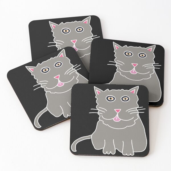 Item preview, The Gray Kitty Blip designed and sold by RepeatCandy.