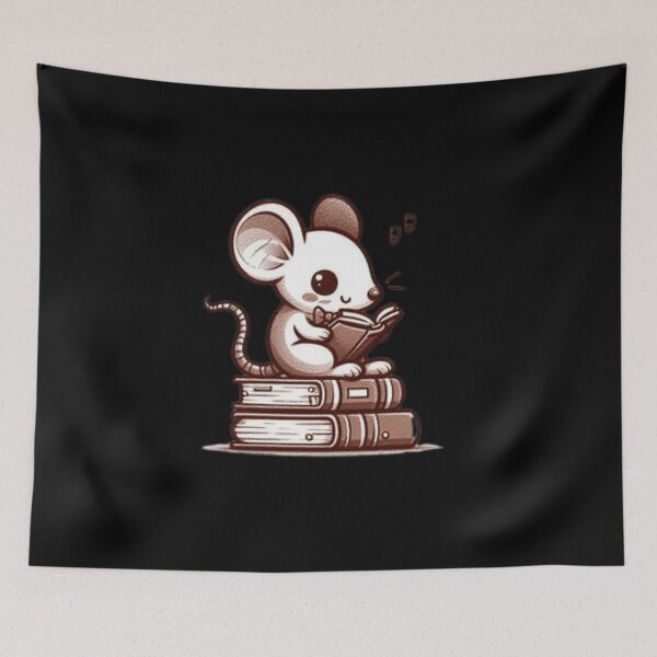 Item preview, Back to school mouse reading books designed and sold by Culmika.