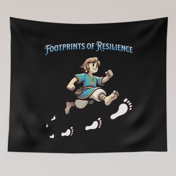 Item preview, limping ain't easy - Footprints of resilience designed and sold by JansenGS.