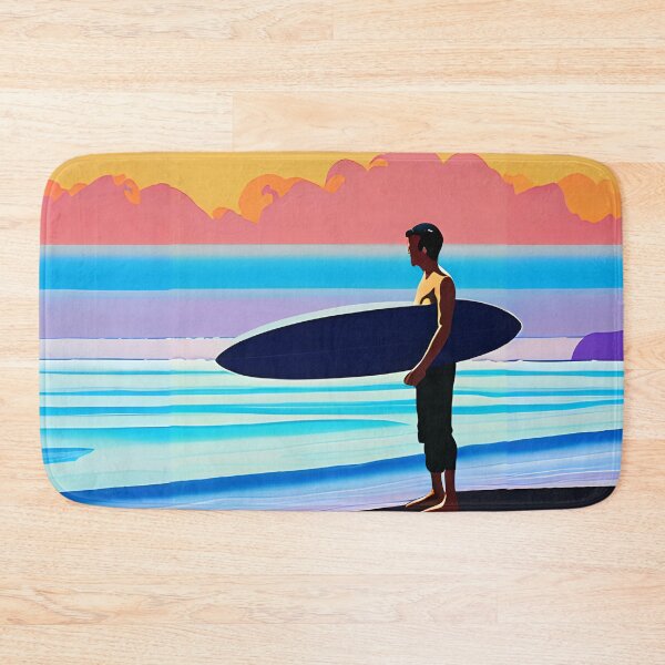 Item preview, Surfer Standing on a Beach At Sunset  designed and sold by Marymarice.
