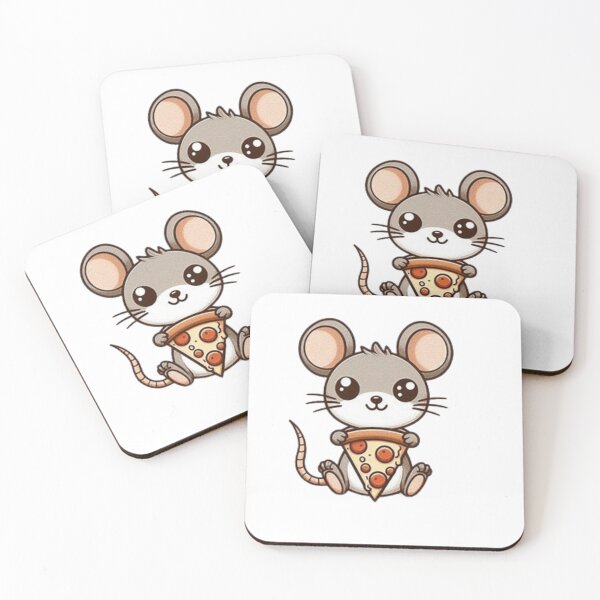 Item preview, Cute mouse with pizza designed and sold by Culmika.