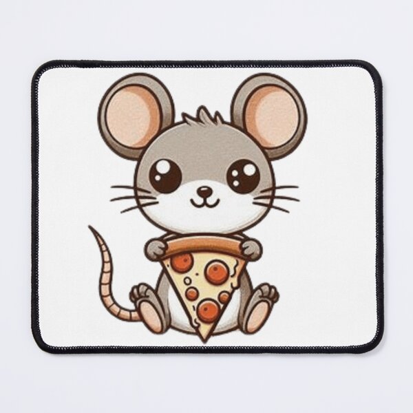 Item preview, Cute mouse with pizza designed and sold by Culmika.