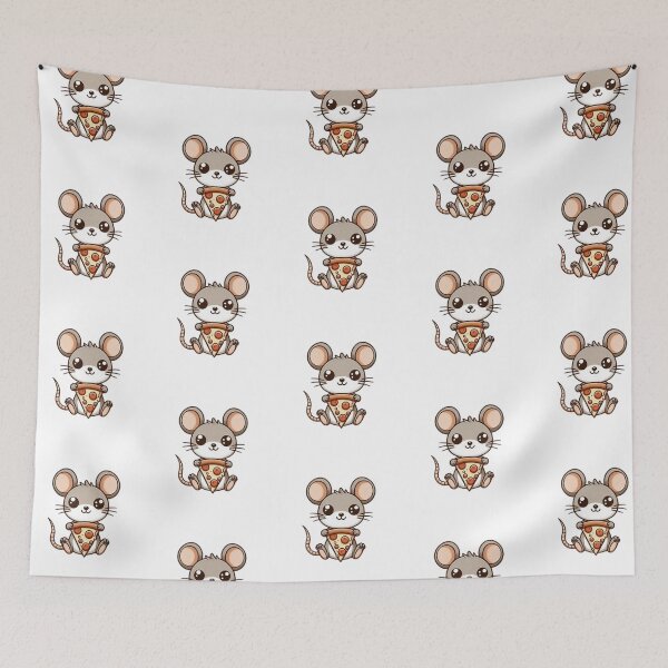 Item preview, Cute mouse with pizza designed and sold by Culmika.