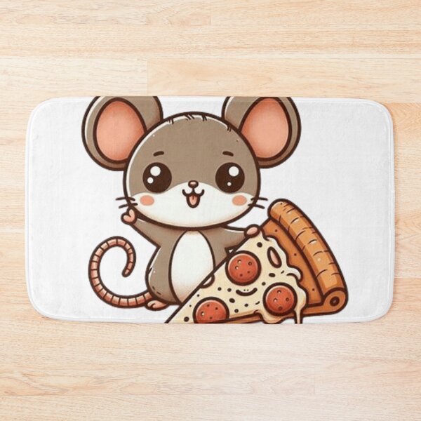 Item preview, Cute mouse with pizza designed and sold by Culmika.