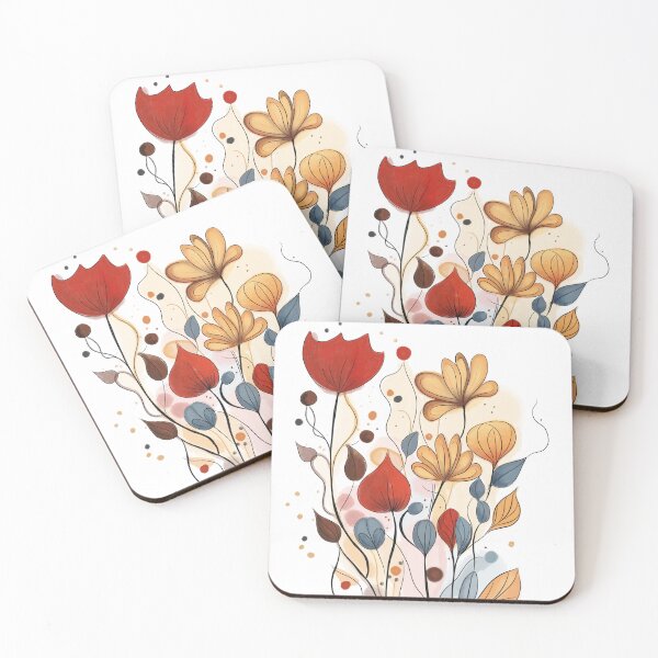 Item preview, Abstract watercolor vintage flower design designed and sold by Innercomers.