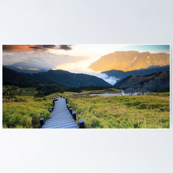 Item preview,  Mountain lake wall decor,panoramic,panorama, art,lake life,Sunset lake,great lake sunset,wall posters,Nature, sunsets,Cottage scene,cottage sky designed and sold by eyesight4vision.