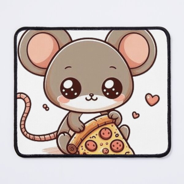 Item preview, Cute mouse with pizza designed and sold by Culmika.