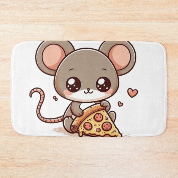 Item preview, Cute mouse with pizza designed and sold by Culmika.