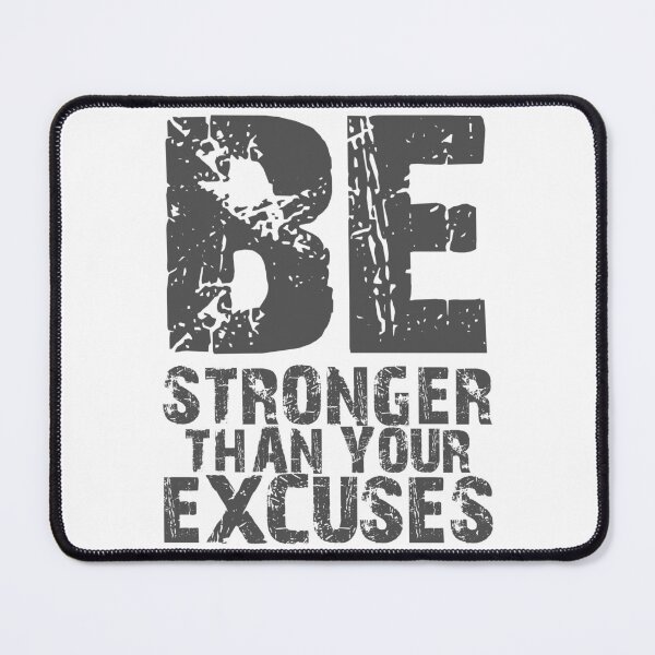 Item preview, Motivational Gym  Be Stronger Than Your Excuses designed and sold by YAHIA-14.