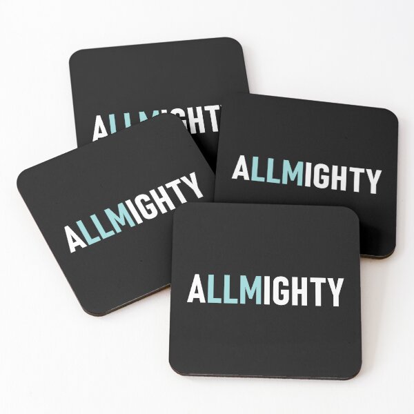 Item preview, "ALLMIGHTY" LLM Pun Camiseta de aprendizaje profundo con modelos de lenguaje grandes AI designed and sold by Decamegashop.